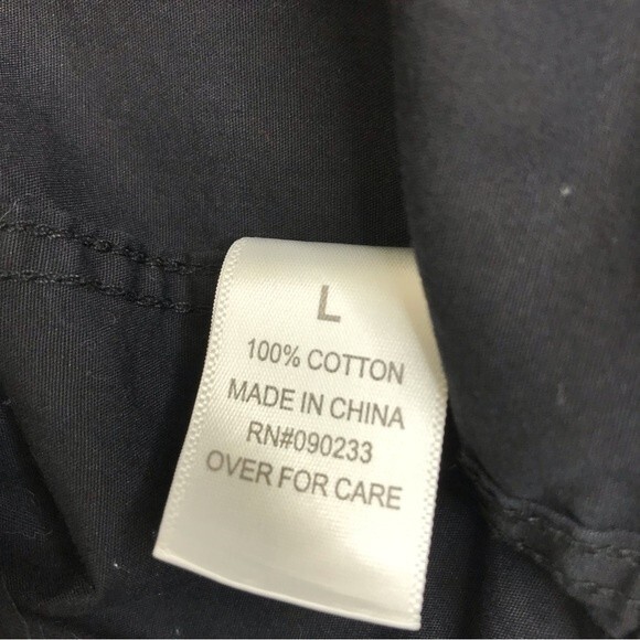 PacSun Short Sleeve Button Up Black Red Rose All Over Print Chest Pkt Men Large - Picture 7 of 12